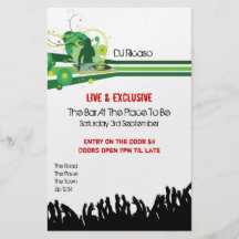 DJ Party Full Color Flyer
