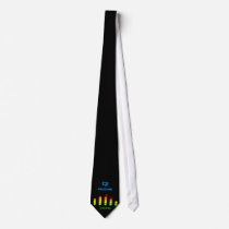 Dj Personal Equalizer Bar EQ - add your name Neckties