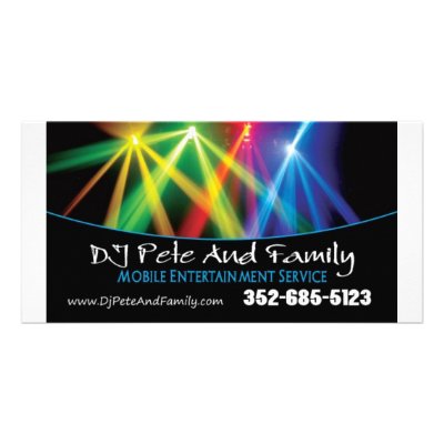 DJ Pete And Family Customized Photo Card by videomaker2000