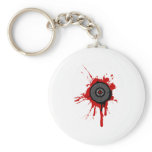 DJ Platter Splatter - Disc Jockey Turntable Deck Key Chains