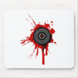 DJ Platter Splatter - Disc Jockey Turntable Deck Mouse Mat