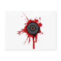 DJ Platter Splatter - Disc Jockey Turntable Deck Postcards