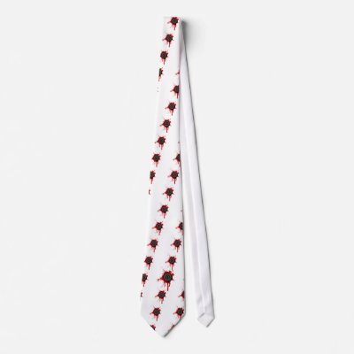 DJ Platter Splatter - Disc Jockey Turntable Deck Neckties by HOTDJGEAR
