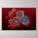DJ Poster Jaw Dropping Beats Music Graffiti art posters