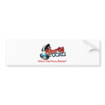 DJ Reality Show Party Rocka bumper stickers