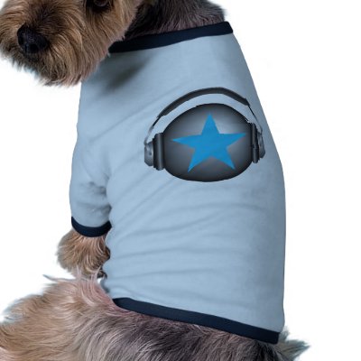 dj ricorox earth with headphones dog clothes by tory10fire