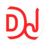 DJ ROUND STICKER