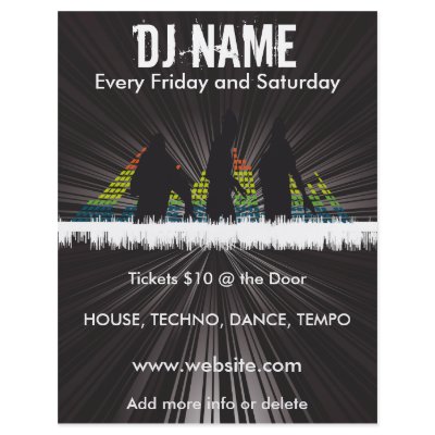 DJ Shadows Music Flyer by ZazzleFlyers