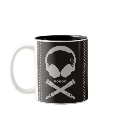 Dj Skull Coffee Mugs by Bigeyes