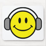 DJ Smiley Face mousepads