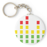 dj sound audio equalizer keychain