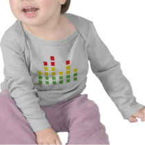 dj sound audio equalizer tshirt