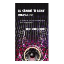 DJ Speaker Rays Business Card