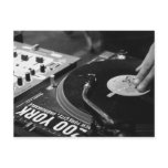 DJ spinning vinyl 1 postcards