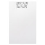 DJ stationery