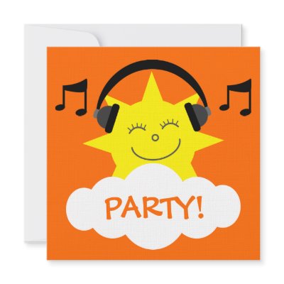 DJ Sun, Headphones & Musical Notes Customizable by Molly_Sky