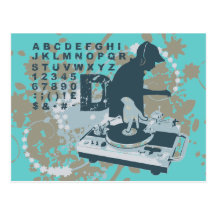 DJ T-shirts and Gifts Postcards