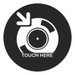 DJ Touch Here Sticker