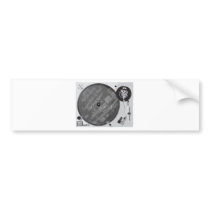 DJ Turntable Bumper Sticker