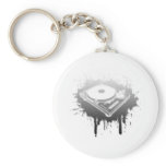 DJ Turntable Graffiti - Music Vinyl Disc Jockey Key Chains