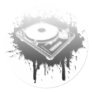 DJ Turntable Graffiti - Music Vinyl Disc Jockey Sticker
