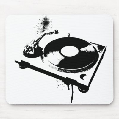 DJ Turntable Mousepad by robby1982