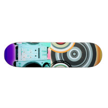 DJ Turntable with Vinyl - Pop Art Skate Board Decks