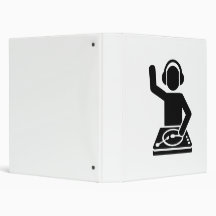 DJ Turntables 3 Ring Binder