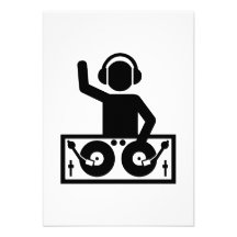 DJ Turntables Invite