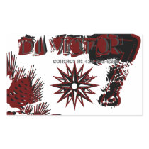 Dj victor rectangle stickers