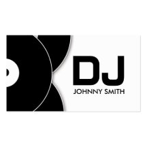 DJ Vinyl Record Music Business Card