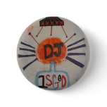 DJ X IS GOD PINBACK BUTTON