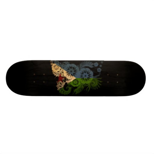 Djibouti Flag Skate Deck