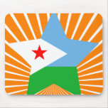 Djibouti Star Mouse Pad