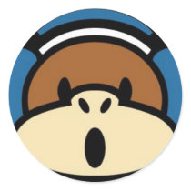 DJMonkey Clothing Round Stickers