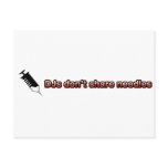 DJs Don't Share Needles Postcards