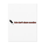 DJs Don't Share Needles Postcards