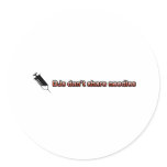 DJs Don't Share Needles Sticker