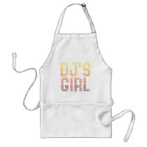 DJs Girl - Disc Jockey Girlfriend wife DJing Music Apron