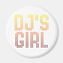 DJs Girl - Disc Jockey Girlfriend wife DJing Music Fridge Magnets