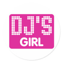 Dj's Girl Sticker