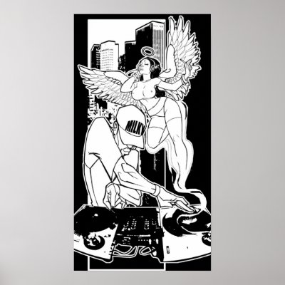 DJ's: Musicians of the Heavens Print by Milky216