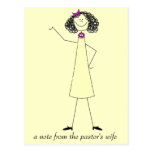 dkpwcolor, a note from the pastor's wife post card