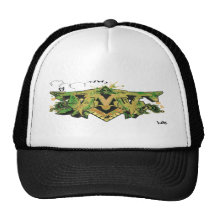 DMT SPIRITUAL GRAFFITI-HAT-CAMO-DMT STRUCTURE