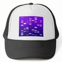 DNA Genetic Code Purple Mesh Hats
