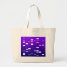 DNA Genetic Code Purple Tote Bags