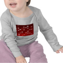 DNA Genetic Code Red Tees
