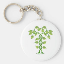 DNA plant concept Keychains