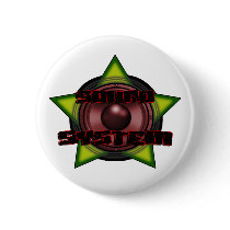 DnB Reggae Dub DUBSTEP DJ Sound System Pinback Button