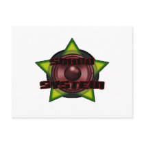 DnB Reggae Dub DUBSTEP DJ Sound System Post Card